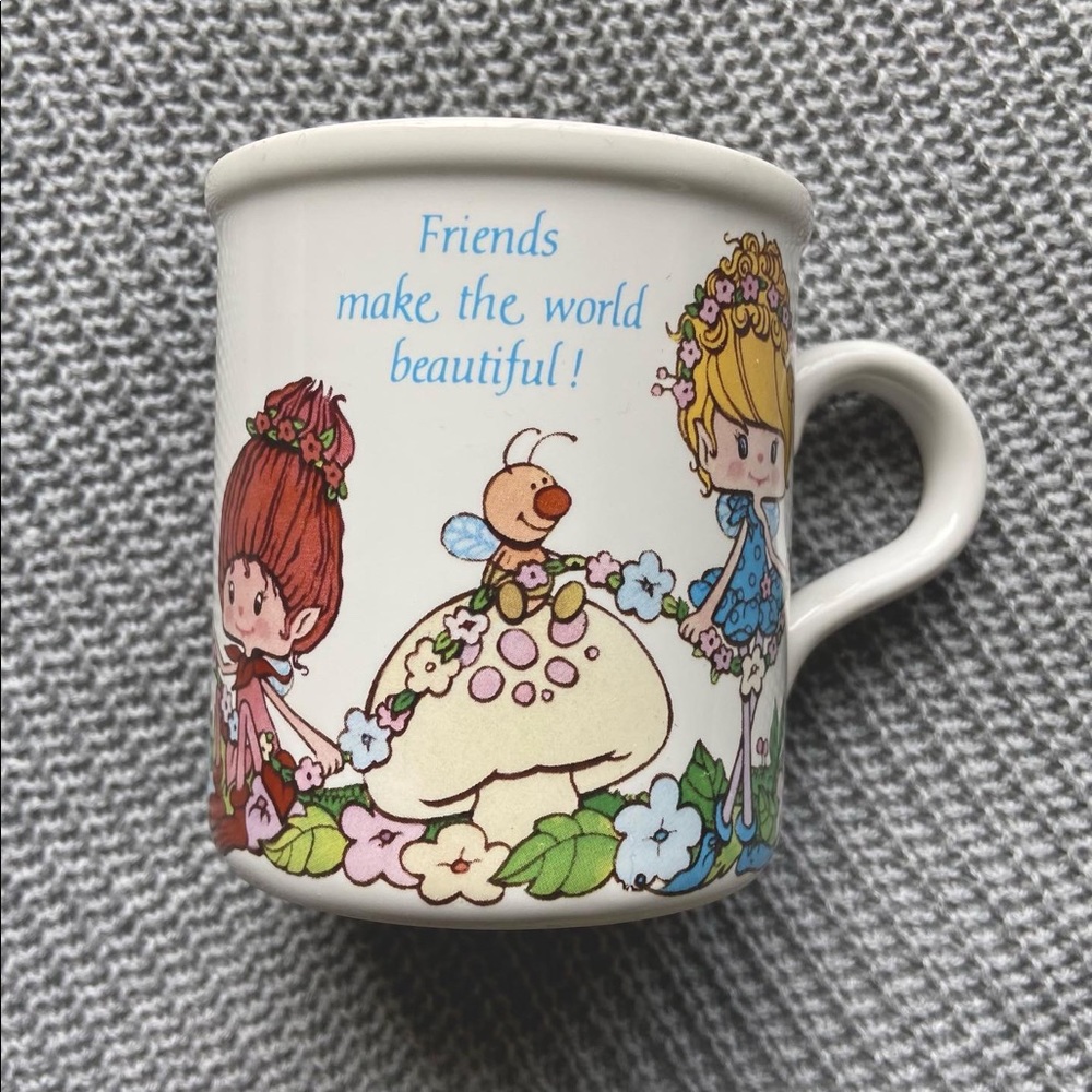 Vintage Fairy Pixie Elf Mushroom Mug